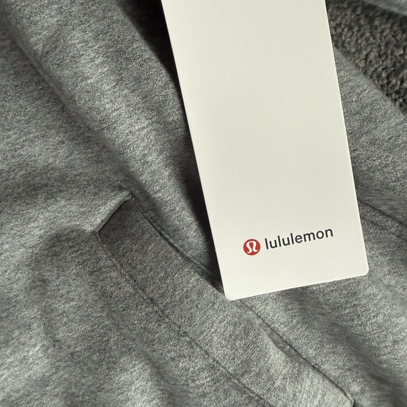 NEW LULULEMON Scuba Oversized Gray Varsity Jacket Plush - Super Cute! MSRP: $168 - Picture 11 of 16